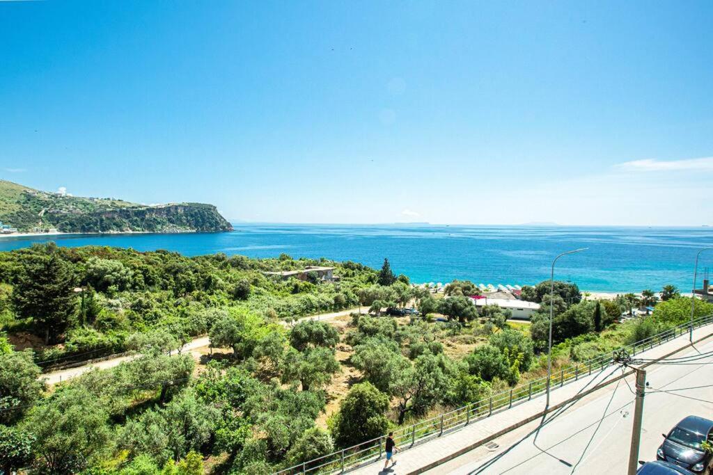 Blue Maraci 2 - Sea View, Kitchen, Beach Access Appartement Himare Buitenkant foto